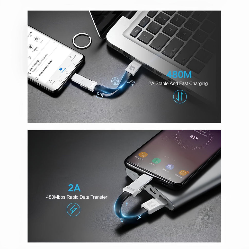 Keychain Phone Charger Cable 20cm – Lightning for iPhone 3 view