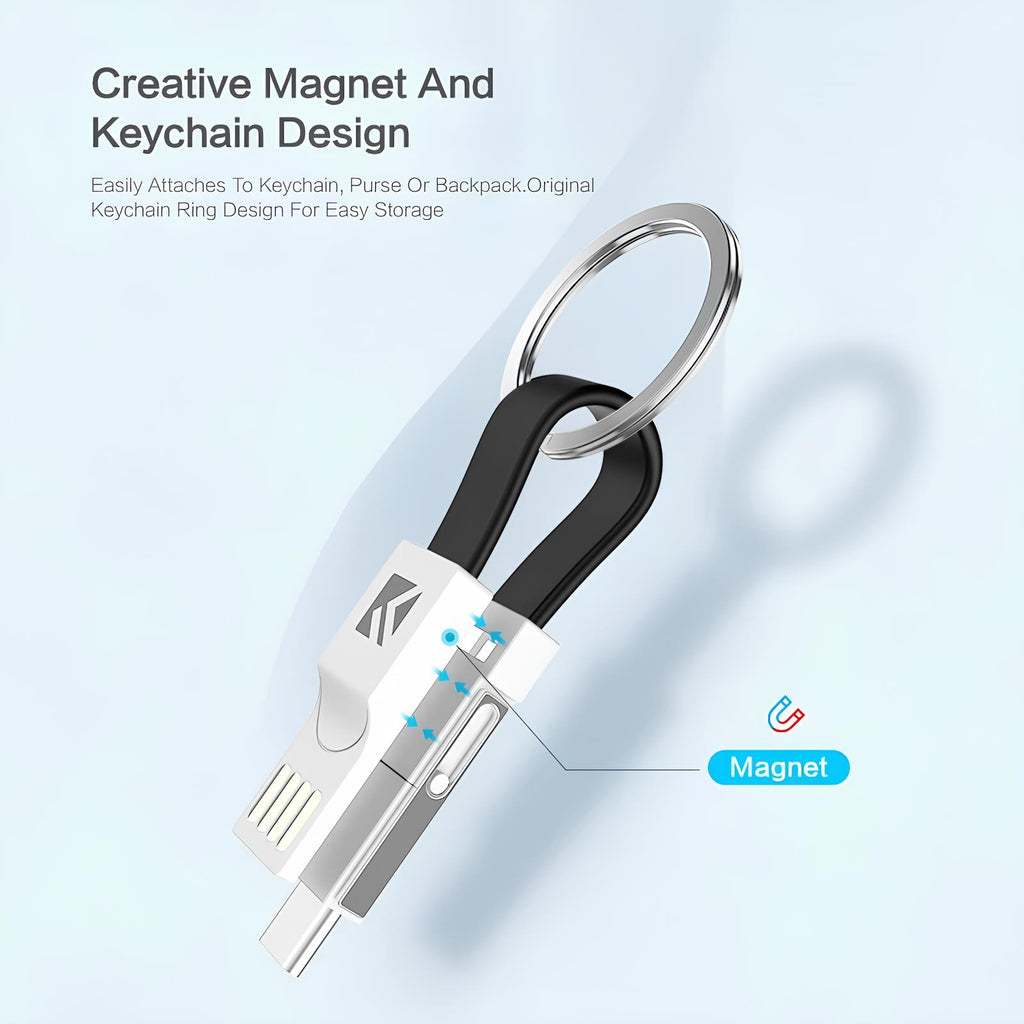 Keychain Phone Charger Cable 20cm – Lightning for iPhone 2 view