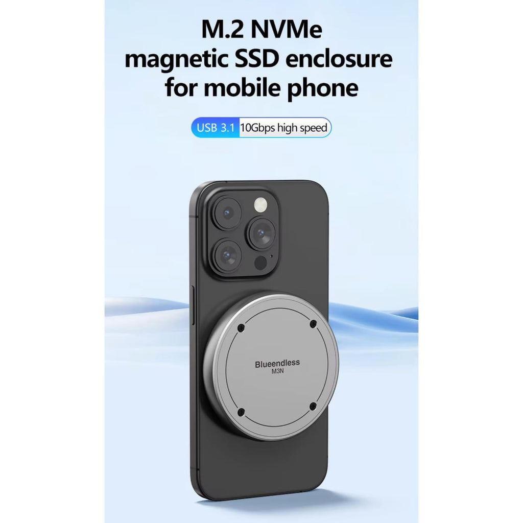 Mobile Storage Enclosure M.2 NVME SSD Up to 2TB 10Gbps 5 view