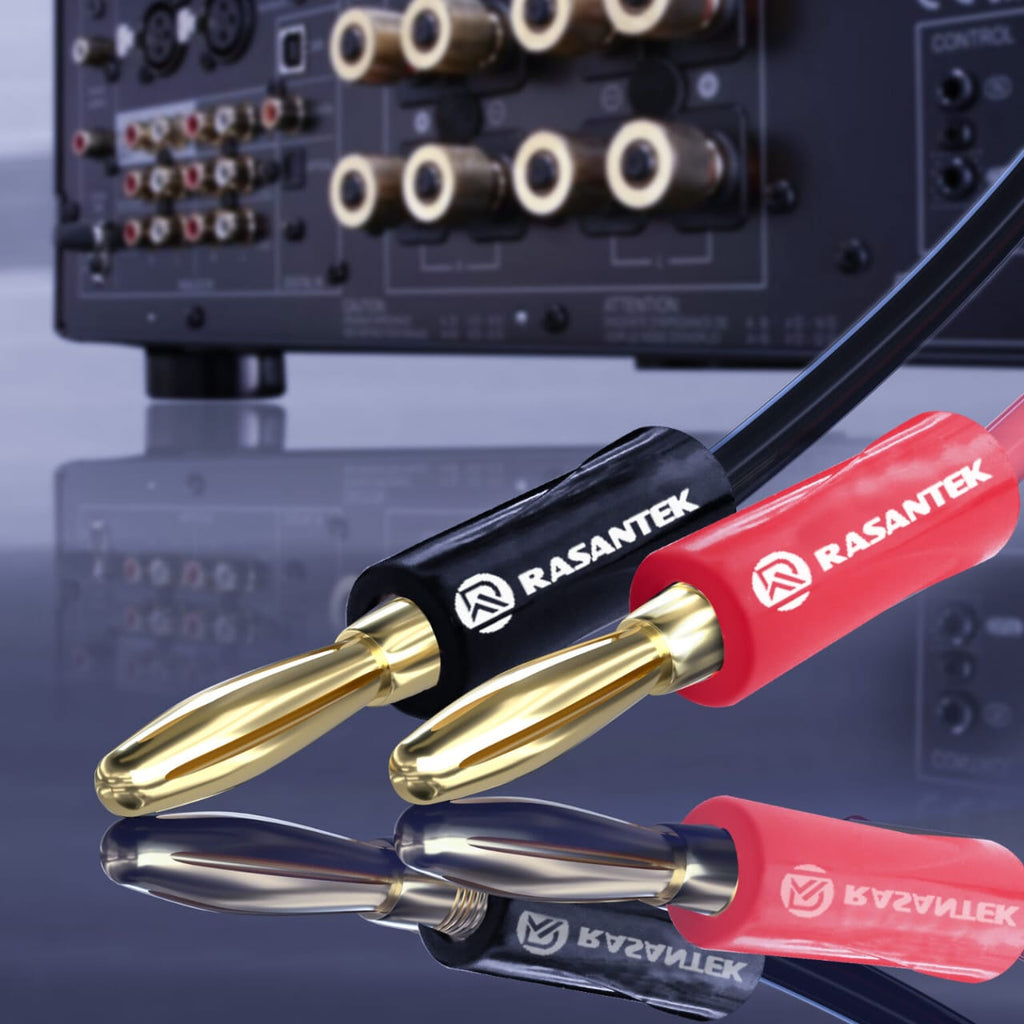 Rasantek 24K Gold-Plated Banana Plugs Pack of 8 – Hi-Fidelity Audio 3 view