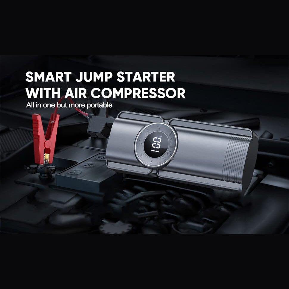 Smart Jump Starter & Tire Inflator with Digital Air Pump and Power Bank 2 view