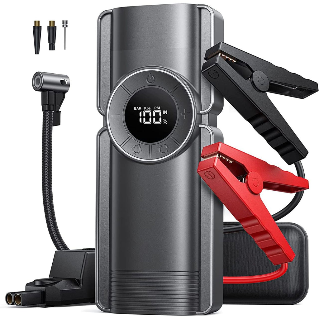 Smart Jump Starter & Tire Inflator with Digital Air Pump and Power Bank 1 view