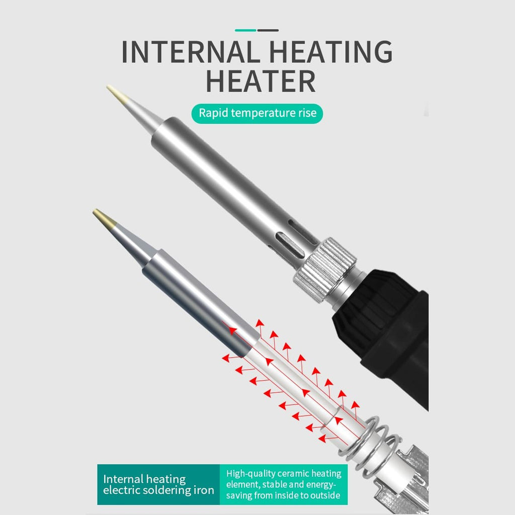 60W Handheld Soldering Iron with Adjustable Temp and LCD Display 5 view