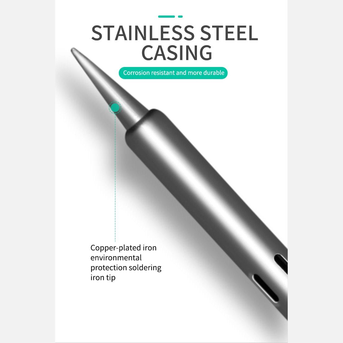 60W Handheld Soldering Iron with Adjustable Temp and LCD Display 6 view