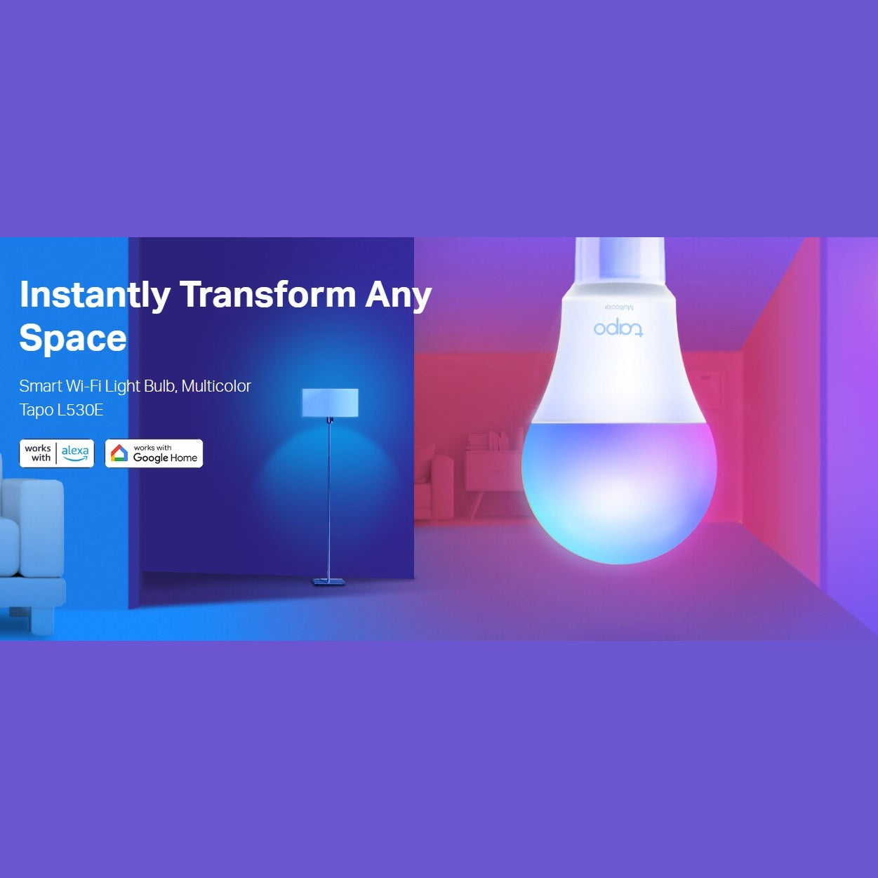 TP-Link Tapo L530E Multicolor Smart Wi-Fi Light Bulb 2 view