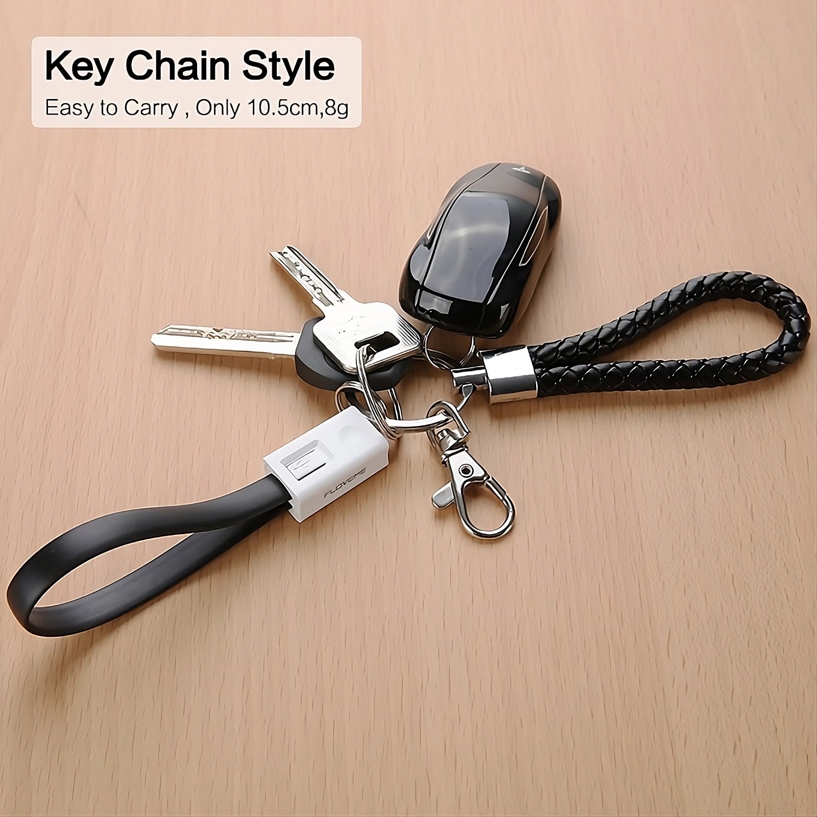 Keychain Phone Charger Cable 20CM For USB Type C 5 view