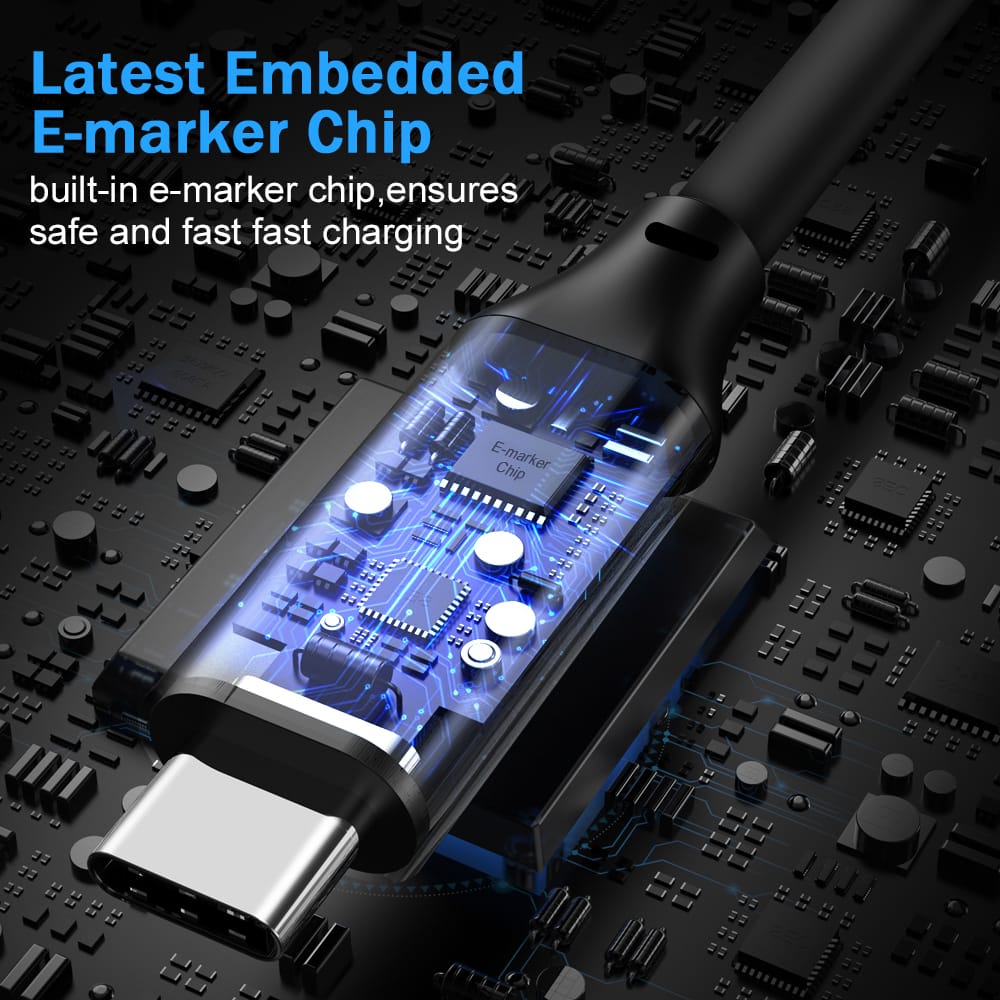 USB Type-C 3.1 High-Speed 5A Cable 2M – 100W PD Fast Charging 5 view